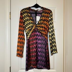 NWT Zara multicolor geometric dress